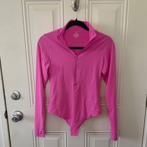 NWOT Skims Fits Everybody Half Zip Long Sleeve Bodysuit